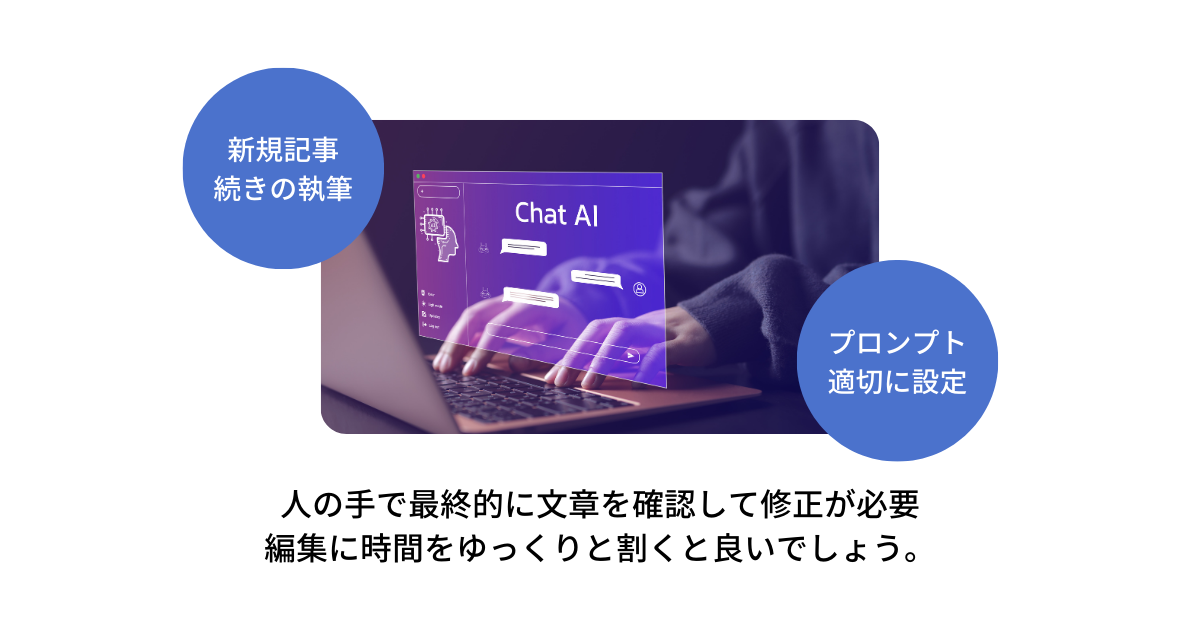 ChatGPTを使った記事のリライトイメージ図